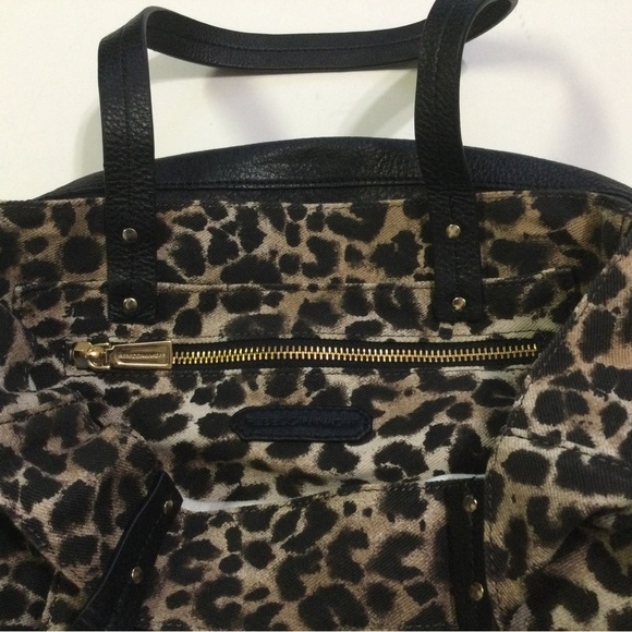 Rebecca Minkoff Canvas and Leather Leopard Tote - Picture 3 of 7